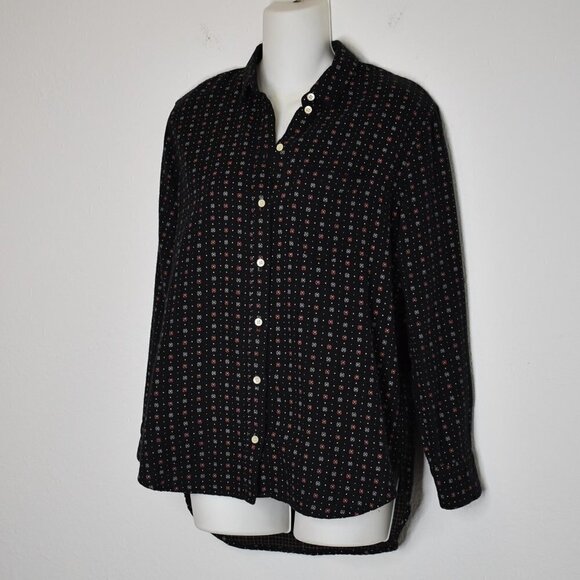 Madewell Floral Shirt Ex Boyfriend Sz XXS Button Down Oversized Preppy Academia - Picture 4 of 16